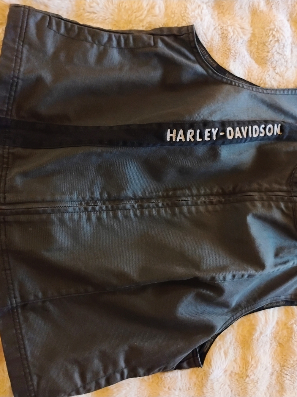 Harley-Davidson Black Vest with White Logo